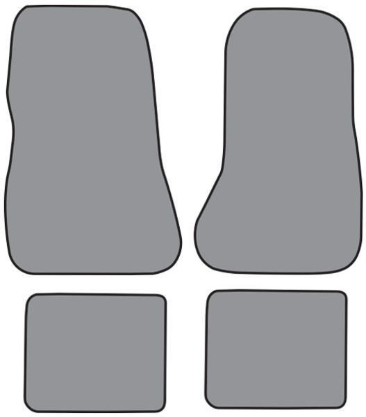 1978-1983 Mercury Zephyr Floor Mat 4pc Cutpile (FM214F, FM18R)