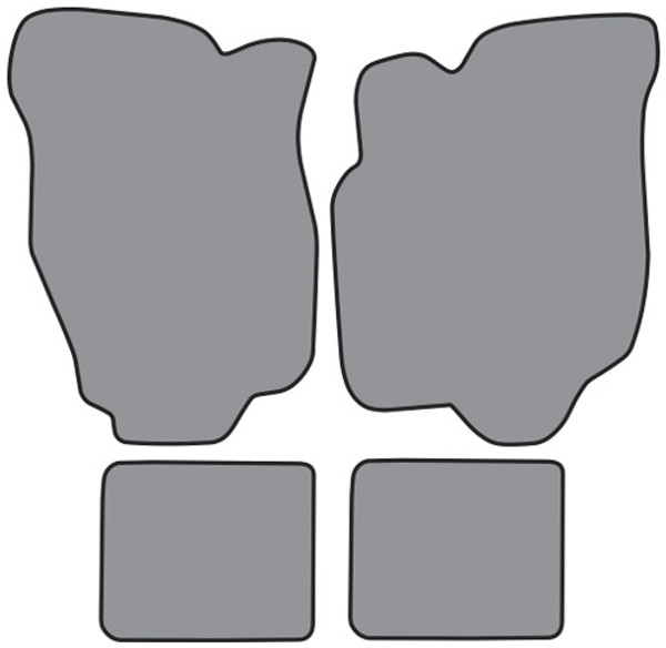 1980-1983 Chevrolet Citation Floor Mat 4pc Cutpile (GM283F, FM18R)