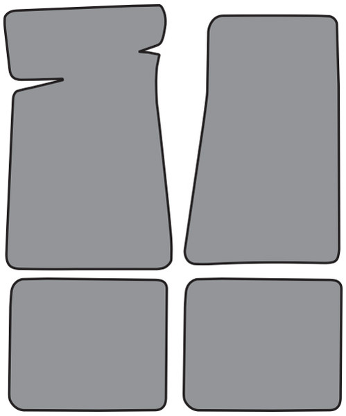 1982-1988 Chevrolet Monte Carlo Floor Mat 4pc Cutpile (FM46F, FM18R)