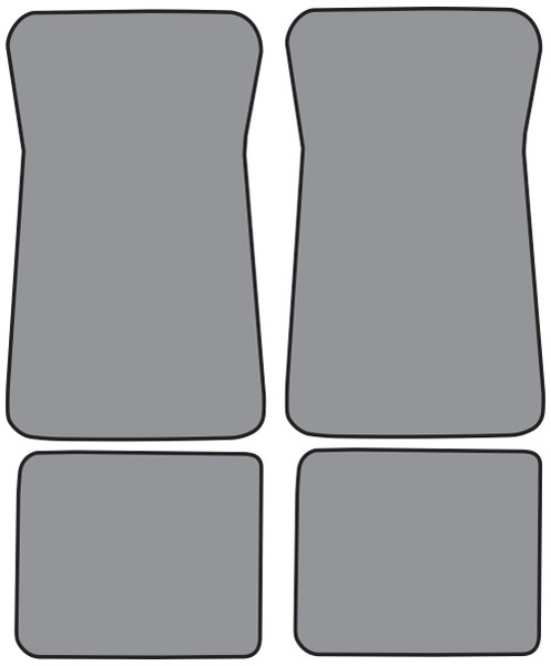 1987-1989 Pontiac Safari Floor Mat 4pc Cutpile (FM20F, FM18R)