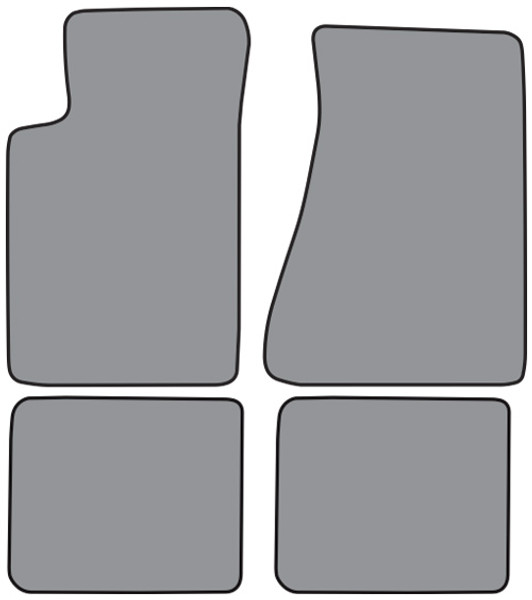 1982-1984 Pontiac Firebird Trans Am Molded Floor Mat 4pc Cutpile (FM04F, FM18R)