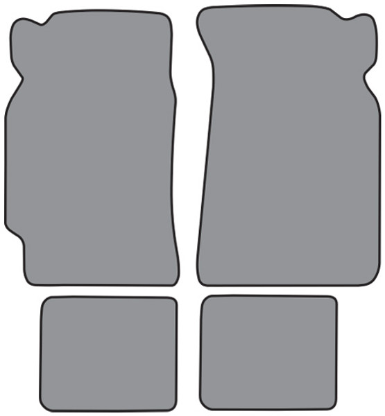 1982-1985 Honda Accord 5spd Floor Mat 4pc Cutpile (H523F, FM18R)