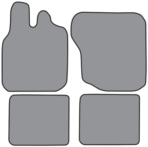 1986-1989 Toyota Van Wagon Floor Mat 4pc Cutpile (TO439F, FM18R)