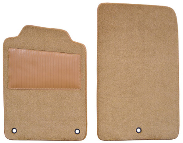 1997-2006 Chevrolet Corvette Floor Mat with Heel Pad 2pc Cutpile (FM78W/HEEL)