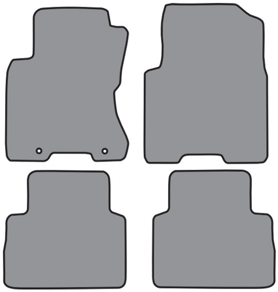 2008-2013 Nissan Rogue Floor Mat 4pc Cutpile (P601, P601R)