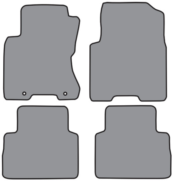 2008-2013 Nissan Rogue Floor Mat 4pc Cutpile (P601, P601R)