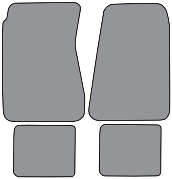 1957 Pontiac Bonneville Floor Mat 4pc Loop (FM53F, FM18R)