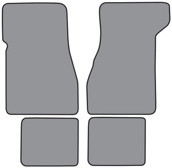 1974-1975 Pontiac Grand Am Floor Mat 4pc Cutpile (GM273F, FM18R)