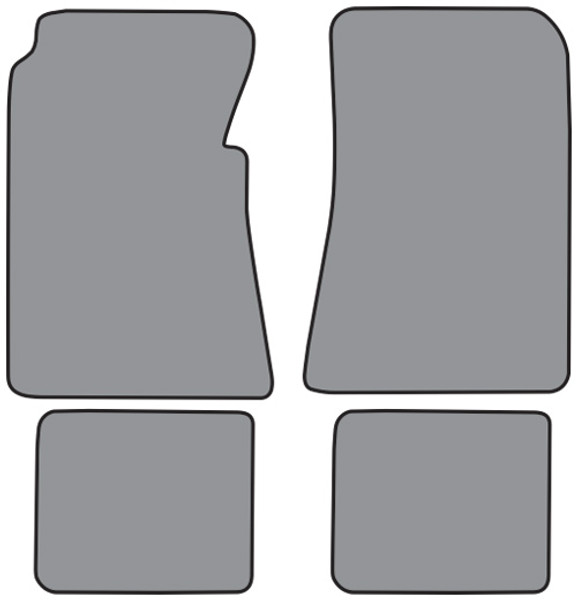 1955-1956 Ford Country Sedan Floor Mat 4pc Loop (FM80F, FM18R)