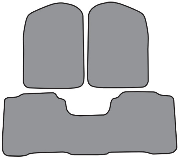 1991-1997 Isuzu Rodeo 2pc Frts & 1pc Rr Floor Mat Cutpile (P19, P19R)