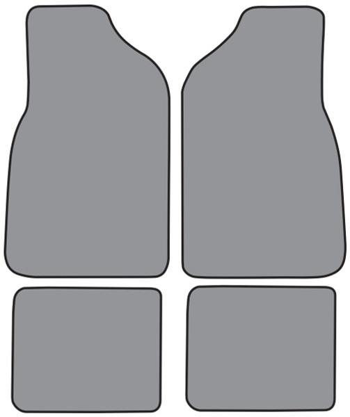 1987-1995 Chrysler LeBaron 2DR Convertible Floor Mat 4pc Cutpile (CR34F, FM18R)