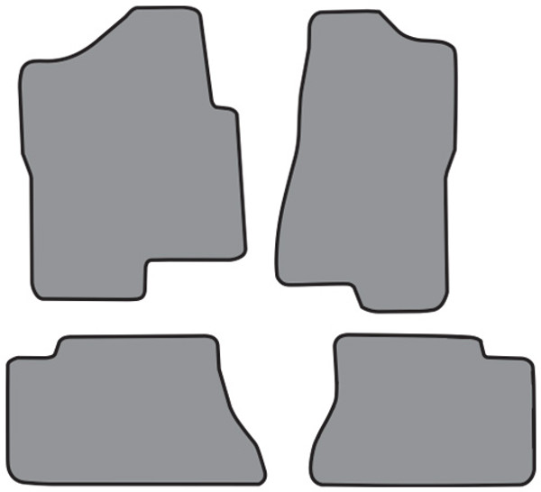 2002-2006 Chevrolet Avalanche 1500 Crew Cab Floor Mat 4pc Cutpile (FM149F, FM308R)