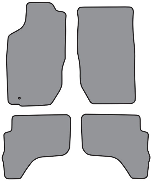 2001-2004 Toyota Tacoma Double Cab Floor Mat 4pc Cutpile (FM301, FM301R)