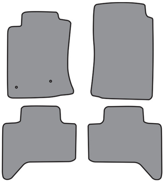 2005-2009 Toyota Tacoma Double Cab Floor Mat 4pc Cutpile (P506, P506R)