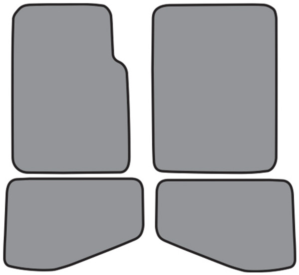 2004-2006 Jeep Wrangler Unlimited Floor Mat 4pc Cutpile (FM164, FM164R)