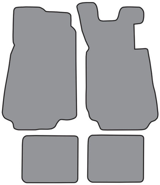 1985-1986 BMW 524td Floor Mat 4pc Cutpile (BM105F, FM18R)