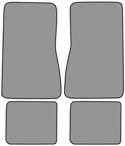 1974-1977 Pontiac Ventura Floor Mat 4pc Cutpile (FM273F, FM18R)