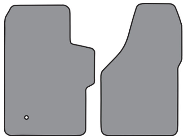 1999-2007 Ford F-450 Super Duty Crew Cab Floor Mat Frt Row 2pc Cutpile (FM300F)