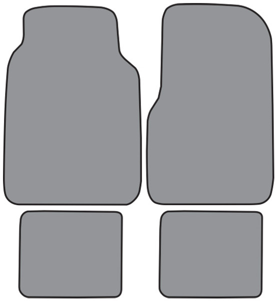 1973 Ford F-350 Crew Cab Floor Mat 4pc Loop (FM82F, FM18R)