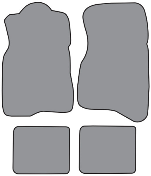 1990-1993 Volvo 240 Floor Mat 4pc Cutpile (VO452F, FM18R)