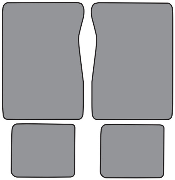 1975-1978 GMC C25 Suburban Floor Mat 4pc Cutpile (FM10F, FM18R)