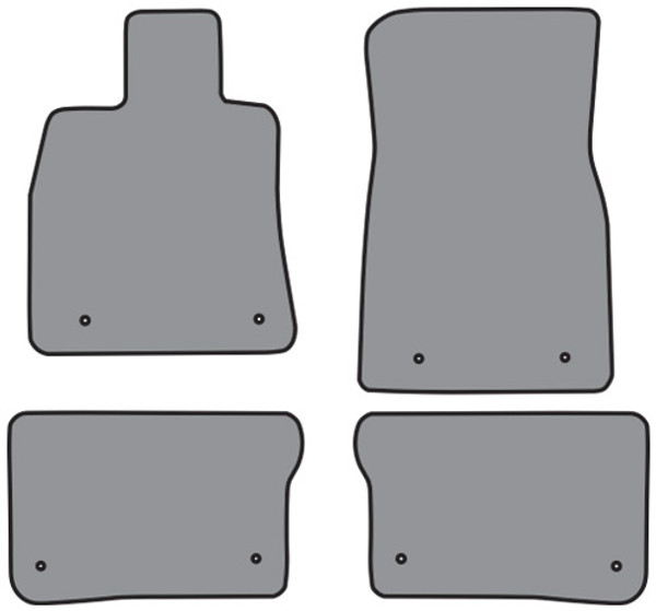 2016-2018 Cadillac CT6 Floor Mat 4pc Cutpile (P626, P626R)