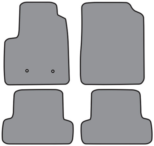 2015-2018 Chevrolet Colorado Ext Cab Floor Mat 4pc Cutpile (P627, P627R)