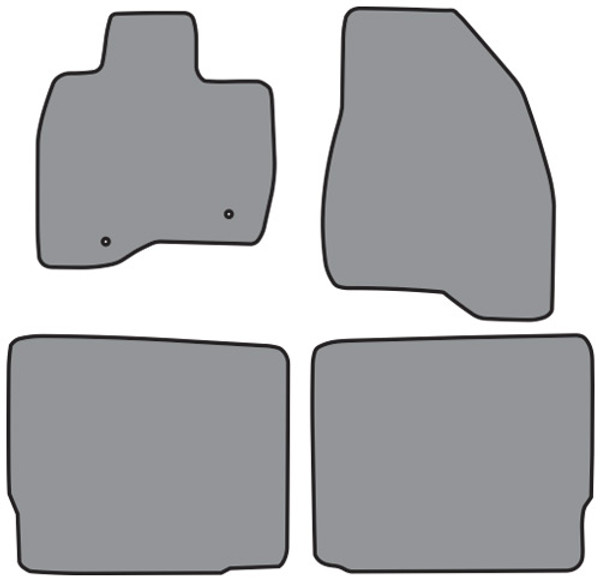 2015-2016 Ford Explorer Floor Mat 4pc Cutpile (P628, P628R)