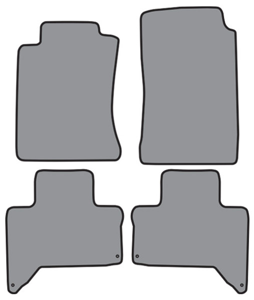 2012-2015 Toyota Tacoma Double Cab Floor Mat 4pc Cutpile (TO101F, TO101R)