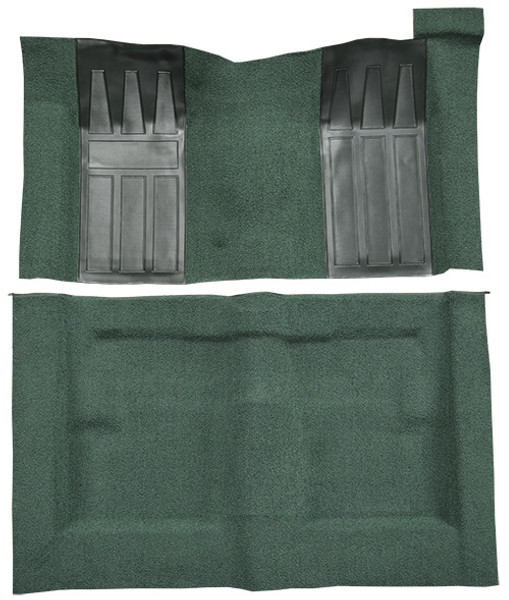 1969-1971 Ford Torino GT 2DR Hardtop Auto with 2 Dark Green Inserts Carpet