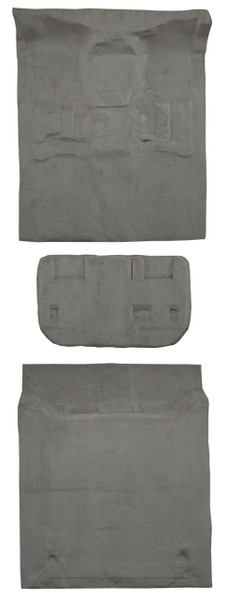 2007-2009 GMC Yukon XL 2500 4DR w/2nd Row 60-40 Seat Mount Cover w/o Heel Pad Complete Carpet