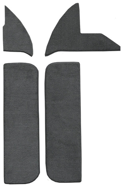 1977-1980 Dodge D200 Door & Kick Panel Inserts with Cardboard Carpet