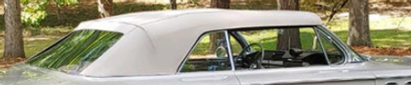 Vinyl Convertible Top, Plastic Window, Pads 1967-1968 Ford Galaxie, Mercury Monterey, Park Lane