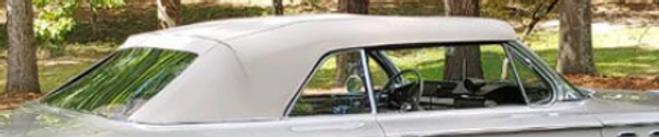 Vinyl Convertible Top, Plastic Window, Pads 1957-1958 Mercury