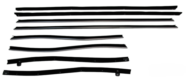 Beltline Weather Strip Felt 8 Piece Kit, 1969-1970 Cadillac Convertible