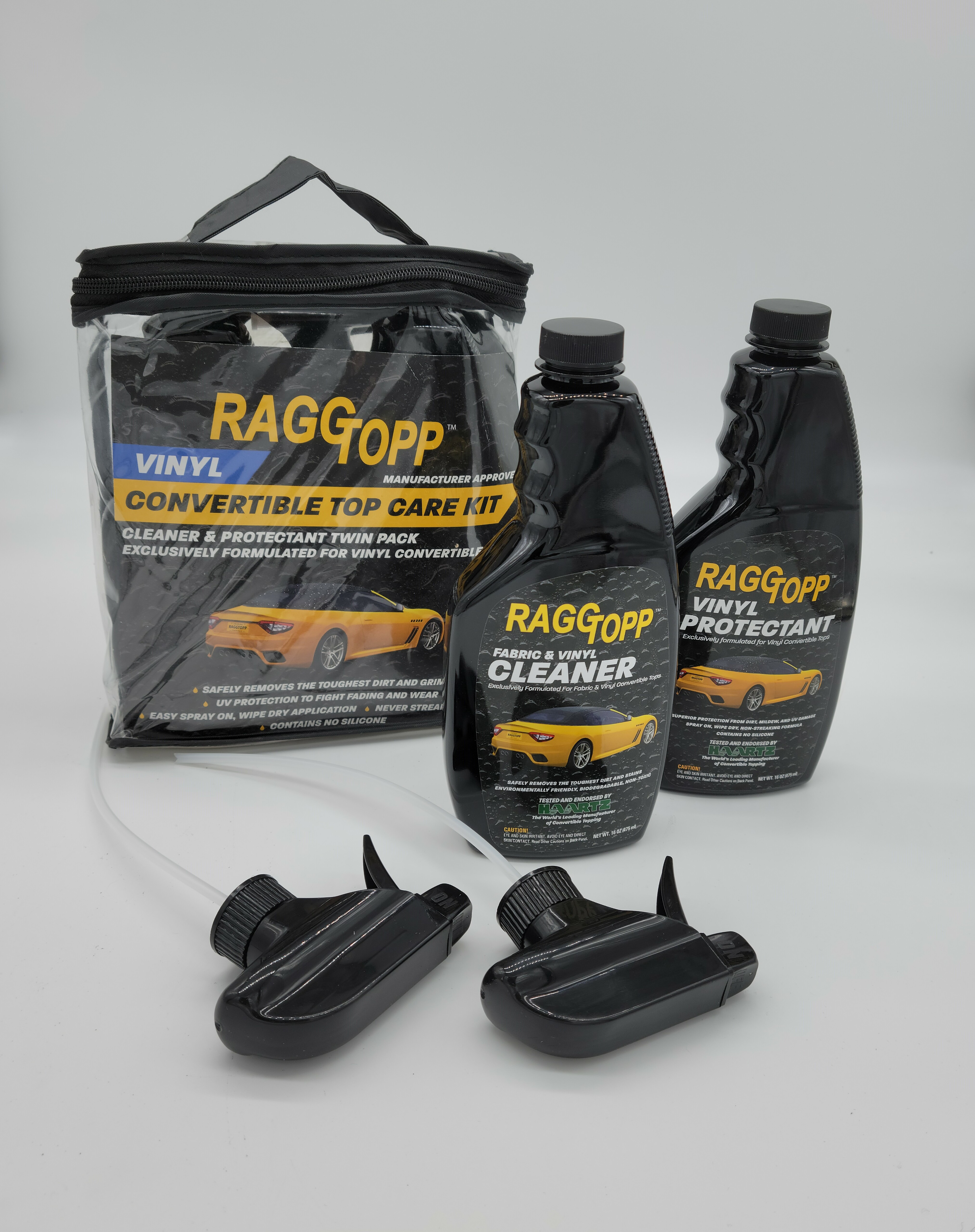 RaggTopp Vinyl Top Cleaner and Protectant for Vinyl Hard and Convertible  Tops - Hydro-E-Lectric