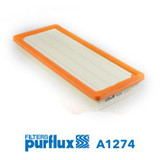 Filtro de aire PURFLUX A1274 43mm 360mm