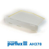 Filtro, aire habitáculo PURFLUX AH378 57mm 286mm