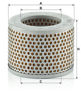 Filtro, ventilación del cárter MANN-FILTER C 1112 70mm 60mm