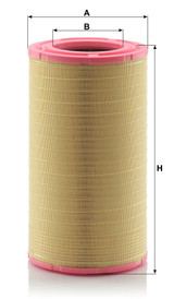 Filtro de aire MANN-FILTER C 32 1752/1 557mm 177mm