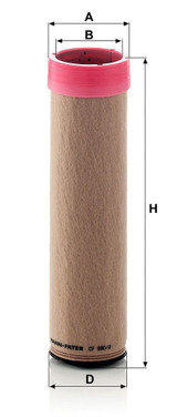Filtro de aire complementario MANN-FILTER CF 990/2 337mm 74mm