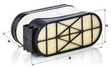 Filtro de aire MANN-FILTER CP 33 280 185mm 325mm