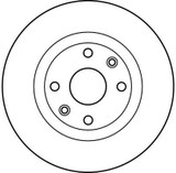 Disco de freno TRW DF2586 259mm 20,6mm