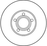 Disco de freno TRW DF2652 288mm 25mm