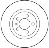 Disco de freno TRW DF2804 280mm 22mm