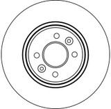 Disco de freno TRW DF4110 280mm 24mm