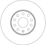 Disco de freno TRW DF4295 288mm 25mm