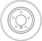 Disco de freno TRW DF4450 300mm 75mm