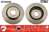 Disco de freno TRW DF4828S 296mm 28mm