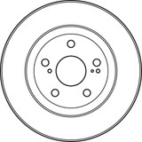 Disco de freno TRW DF4828S 296mm 28mm